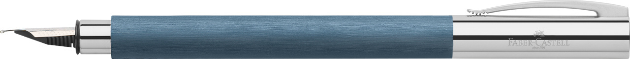 Stilou Ambition Precious Resin albastru M Faber-Castell - 1 | YEO