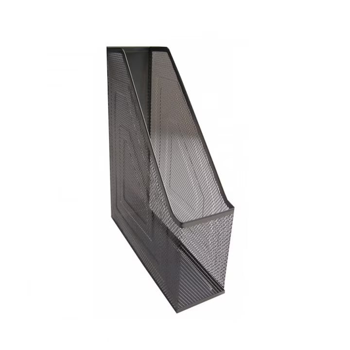 Suport documente metalic Office Cover 7,5 cm negru