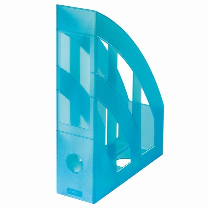 Suport dosare plastic, A4 clasic, culoare turcoaz translucid.