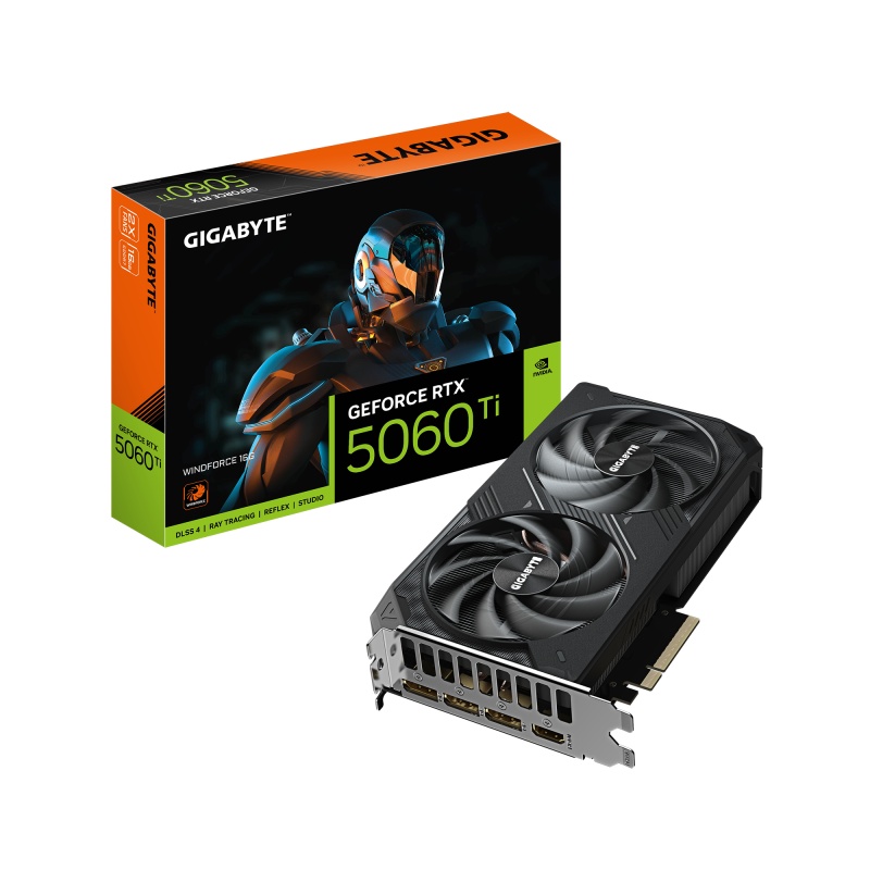 VGA GIGABYTE RTX 5060 TI WINDFORCE 16GB