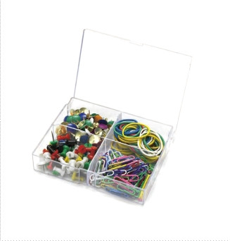 Accesorii de birou asortate Tidy Box Alco, 4 compartimente
