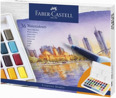 ACUARELE 36 CULORI CREATIVE STUDIO FABER-CASTELL