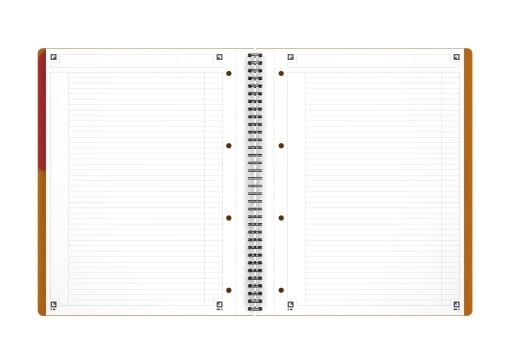 Agendă Oxford Internațional Active Book, A4+ 80 file, hârtie Optik 90g/mp, spiră dublă, scribzee, dictando, culoare portocalie - 2 | YEO