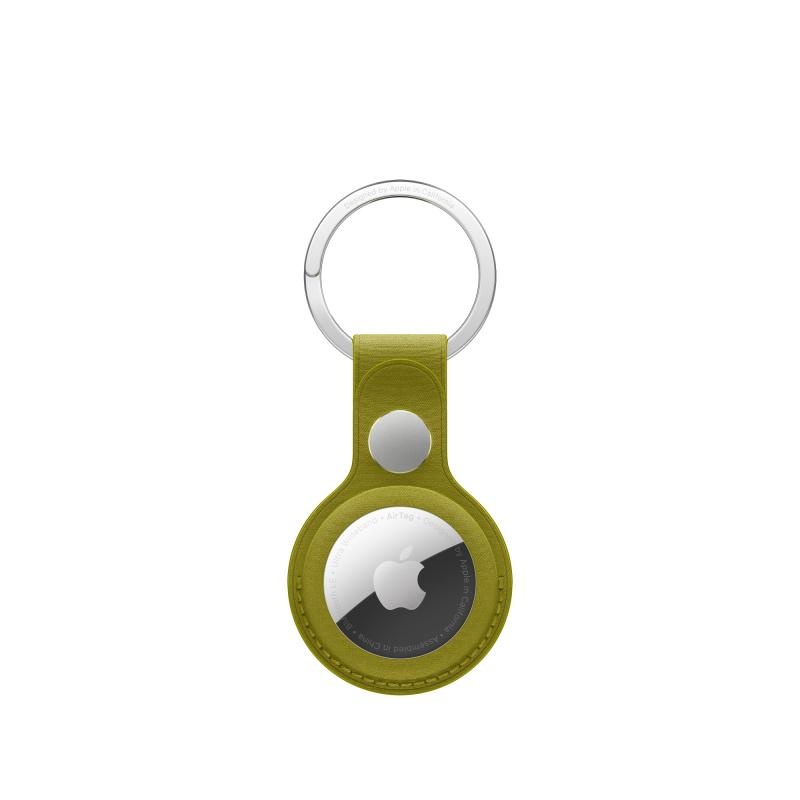 AIRTAG FINEWOVEN KEY RING CHARTREUSE-ZML