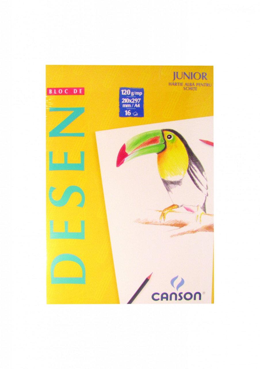 Bloc desen A4 120g, 16 file, Canson