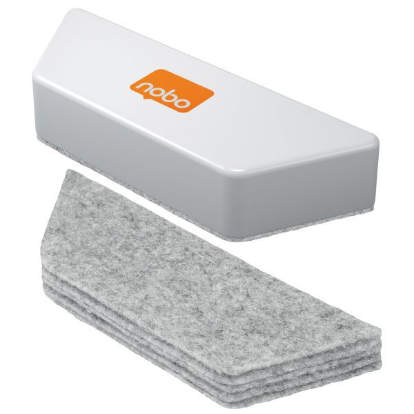 Burete magnetic pentru curățarea tablelor, cu rezervă detașabilă, Nobo - 1 | YEO