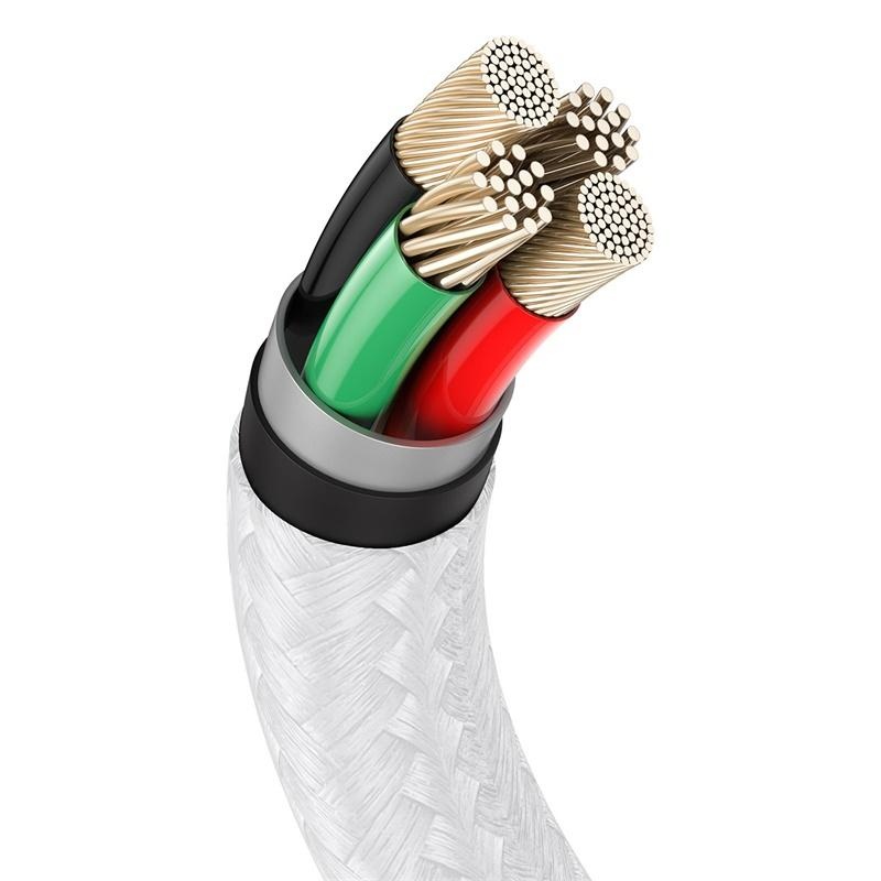 Cablu Baseus Cafule Metal 2m, alb - 4 | YEO