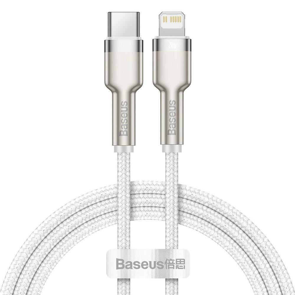 Cablu Baseus Type-C la Lightning 1m alb