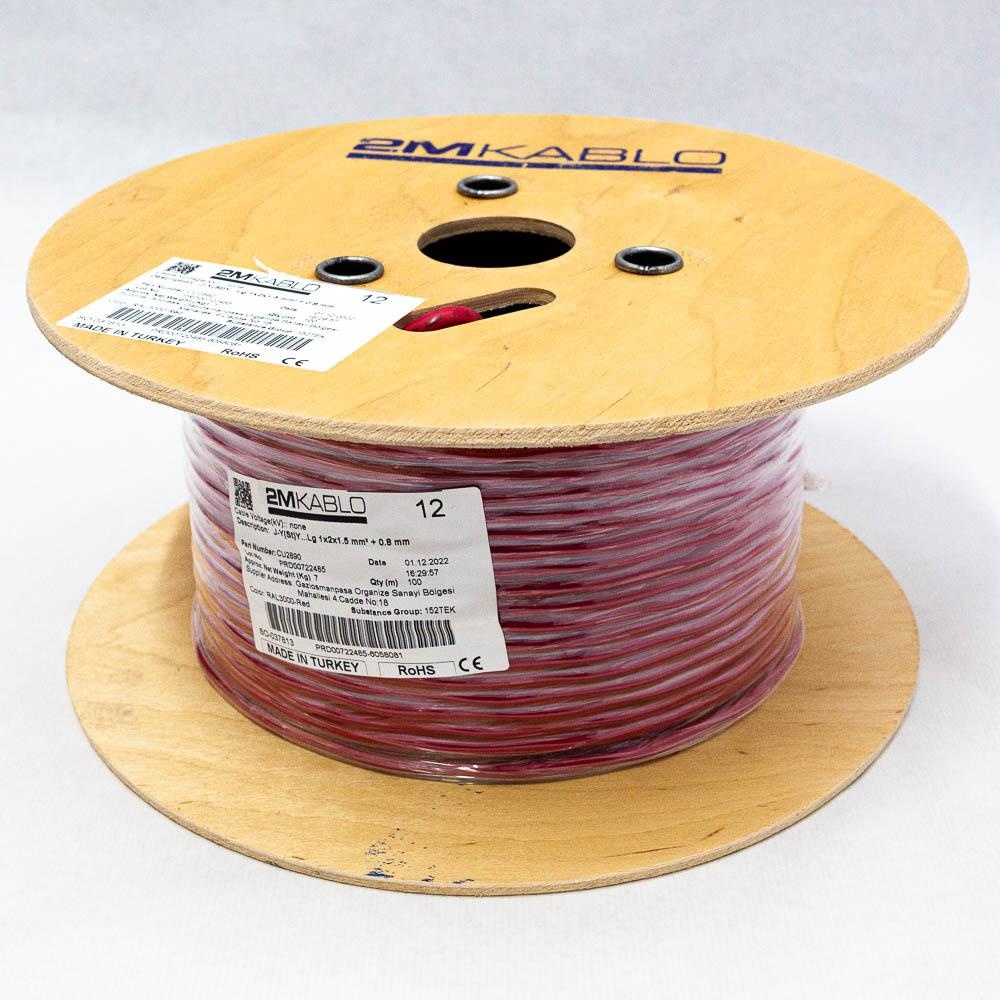 Cablu incendiu JY(St)YLg 1x2x1.5mm ROSU