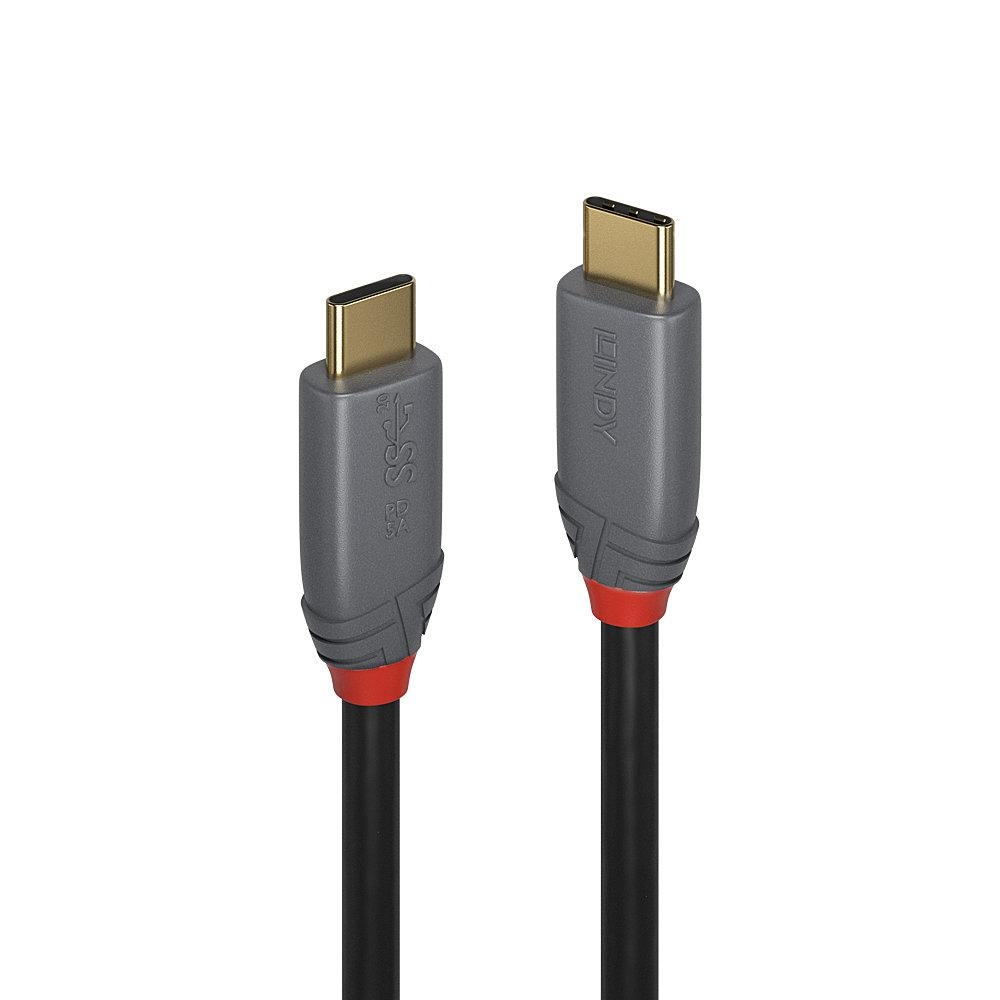 Cablu Lindy USB C-USB C Anthra 2m negru