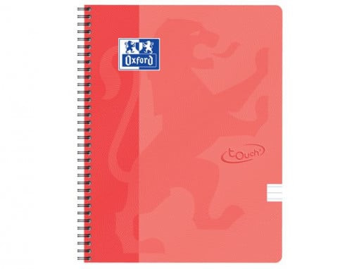 Caiet cu spirala A4, OXFORD School Touch , 70 file-90g/mp, 4 perf, coperta carton - dictando