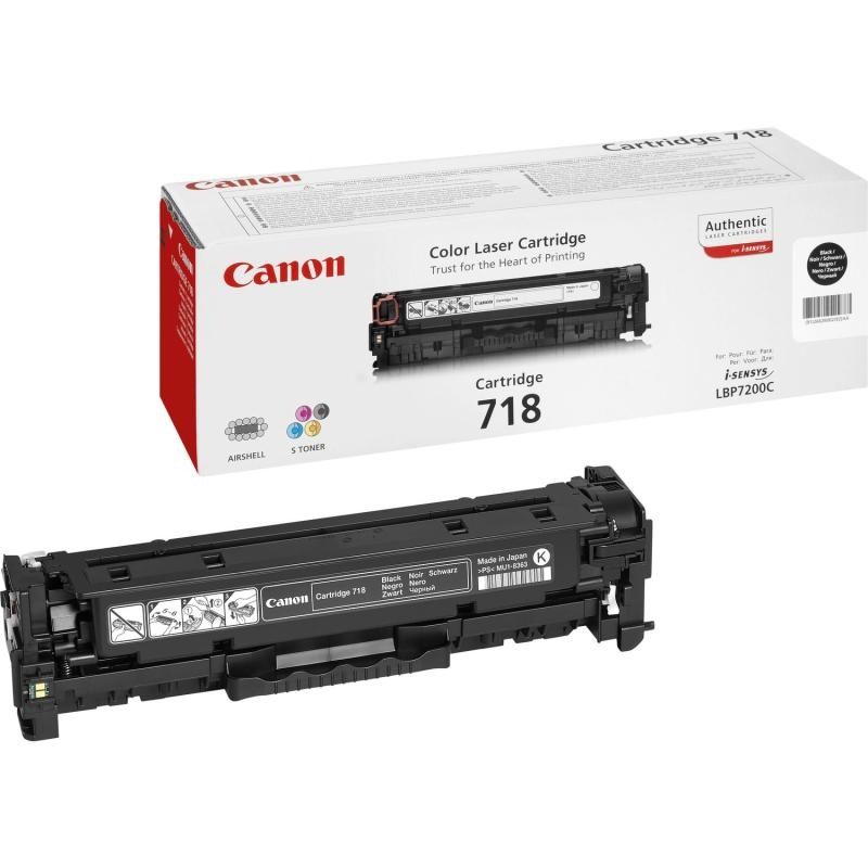 CANON CRG718B BLACK TONER CARTRIDGE - 2 | YEO