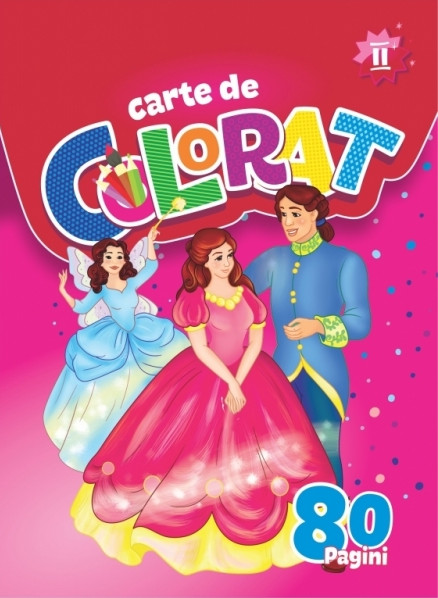 Carte de colorat A4 80 pagini pentru fetite Volumul II