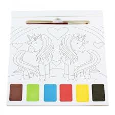 Carte de Colorat cu acuarele - Unicorni - 1 | YEO