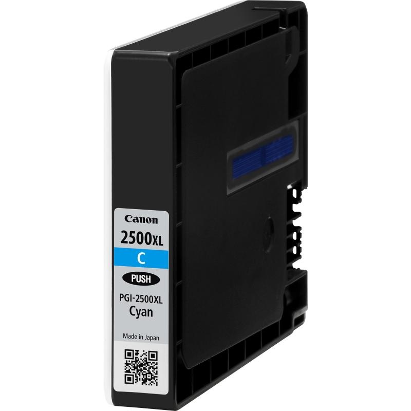 Cartus cerneala Canon PGI2500XLC, cyan, Dual Resistant High Density, capacitate 19.3ml / 1755 pagini, - 1 | YEO