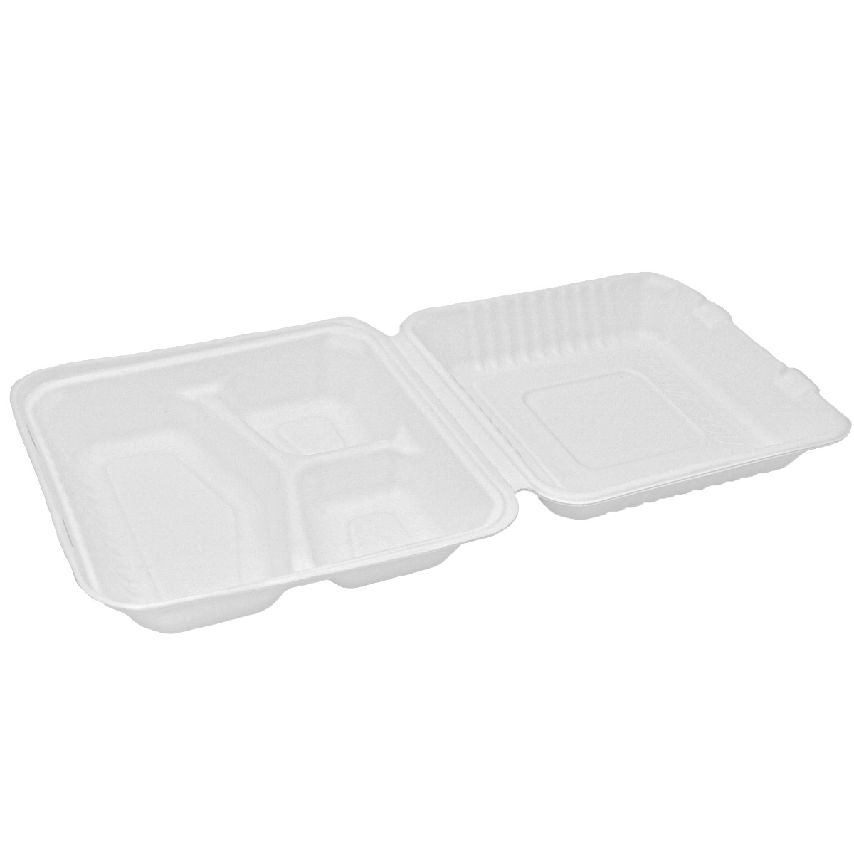Caserole din trestie zahar, tricompartimentate, 100/set - 1 | YEO
