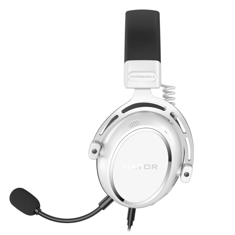 Casti cu fir Hator Hypergang 3, alb - 3 | YEO