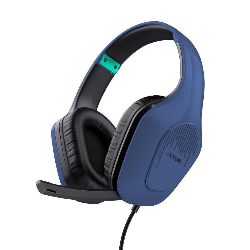 Casti cu fir Trust GXT 415B Zirox albast