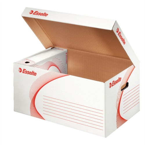 Container arhivare carton ondulat Esselte Standard cu deschidere superioară