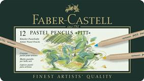 Creioaane cerate pastel Pitt 12 cul Faber Castel