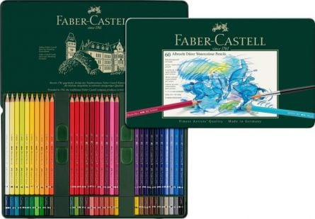 Creioane colorate acuarela 60 culori a. Durer Faber-Castell - 2 | YEO