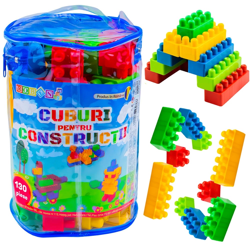 Cuburi 130 piese Roben Toys 16130