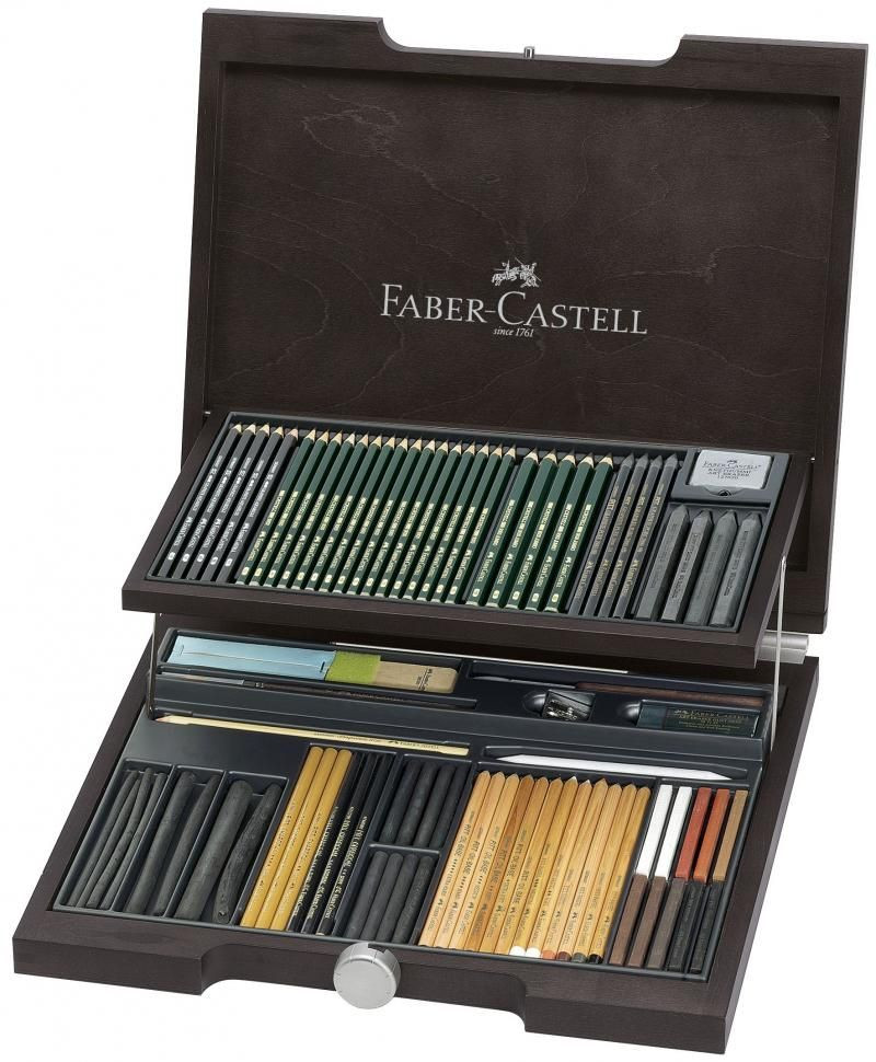 Cutie lemn Faber-castell Pitt monochrome 2, 95 buc - 1 | YEO