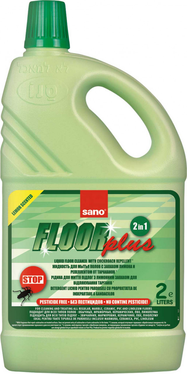 Detergent pentru pardoseli Sano Floor Plus, 2 litri