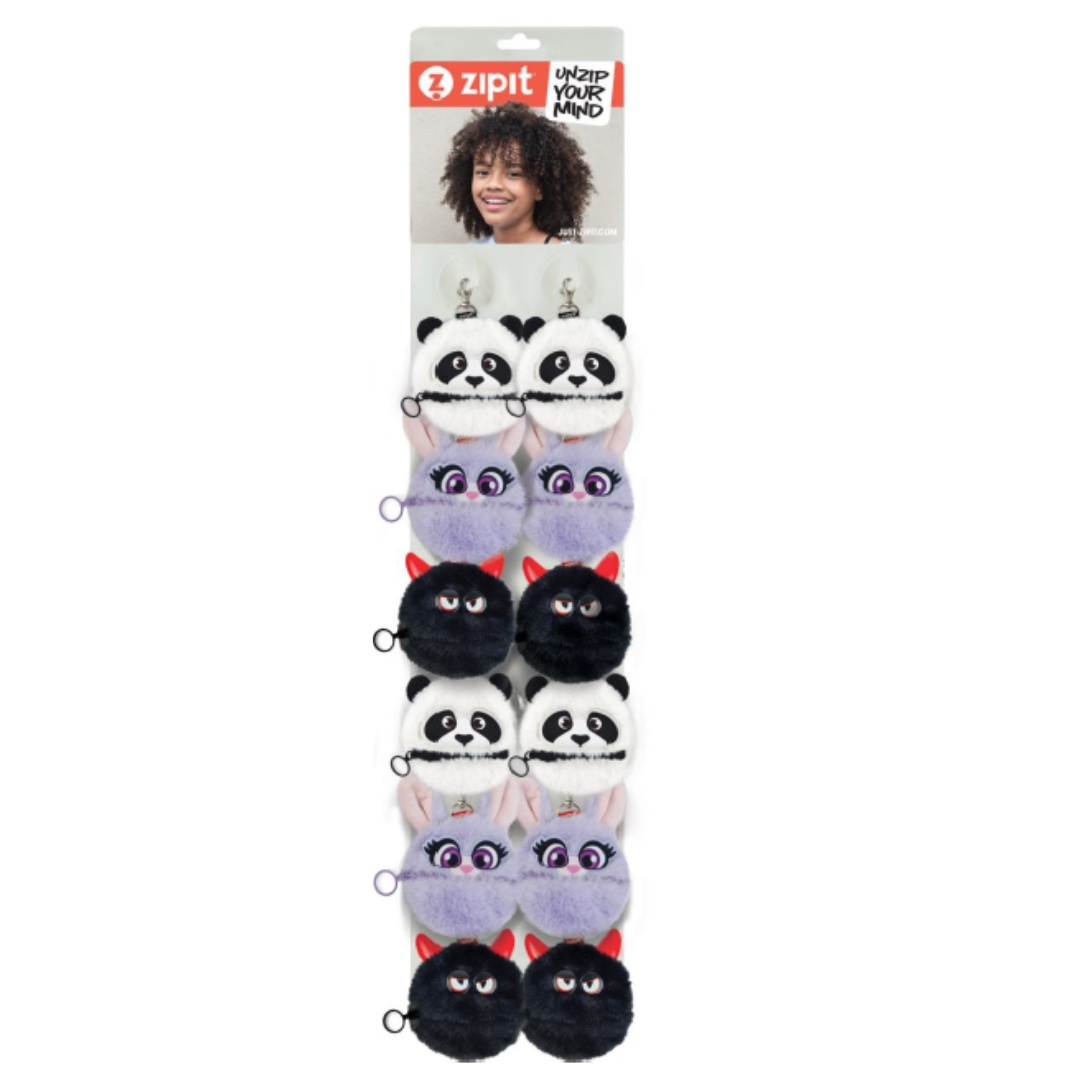 Display carton pentru 12 buc breloc chei ZIPIT Mini Plush