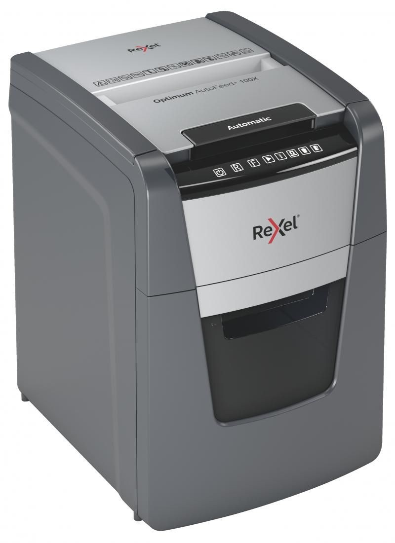 Distrugator Automat Optimum 100x P4 Cross Cut 100 Coli Rexel - 2 | YEO