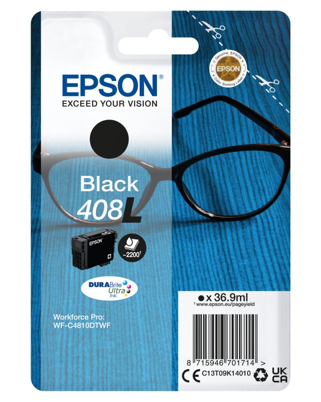 EPSON 408L BLACK INKJET CARTRIDGE - 1 | YEO