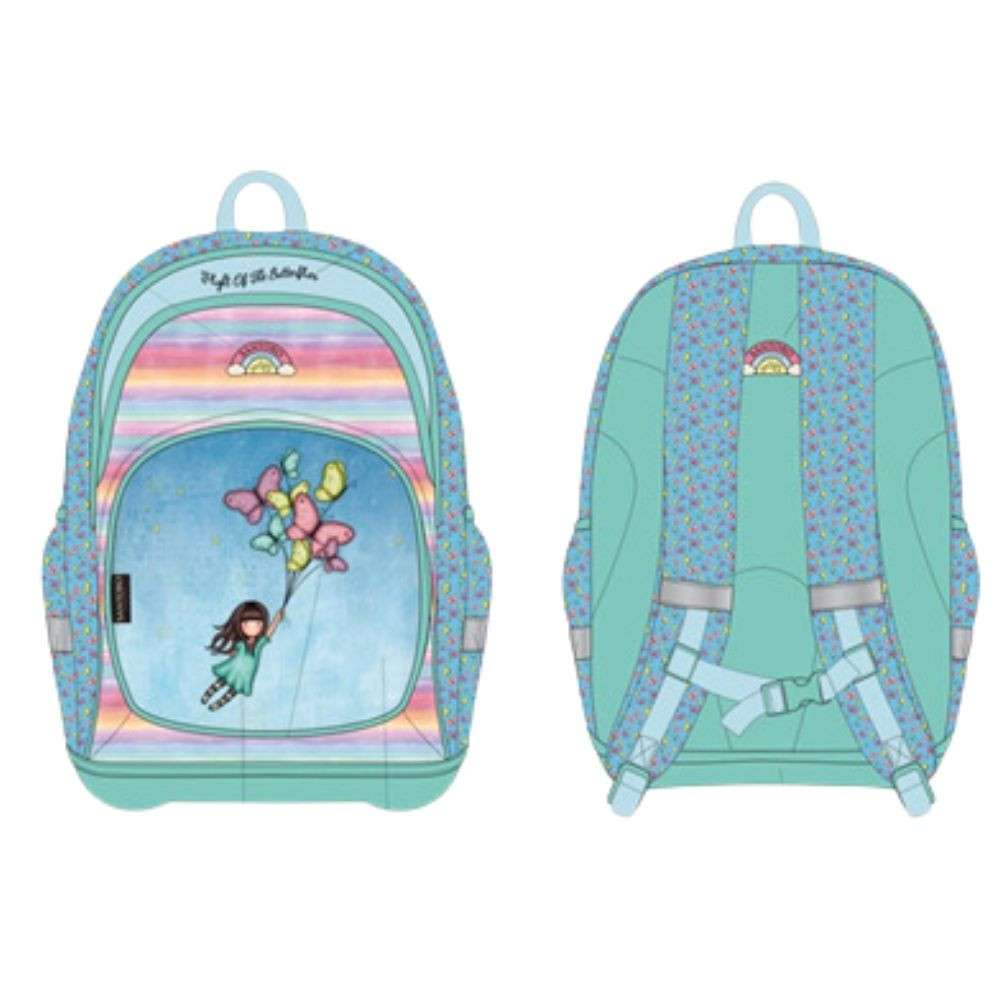 Ghiozdan neechipat cu doua compartimente - Gorjuss Flight Of The Butterflies