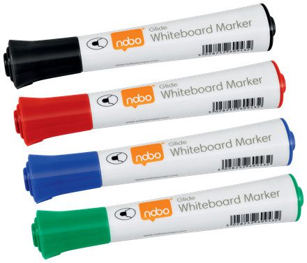 Marker pentru table și flipcharturi, vârf rotund 3 mm, standard, 10 buc/cutie, diverse culori, NOBO