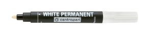 Marker permanent Centropen 8586 - vârf 2.5mm, alb