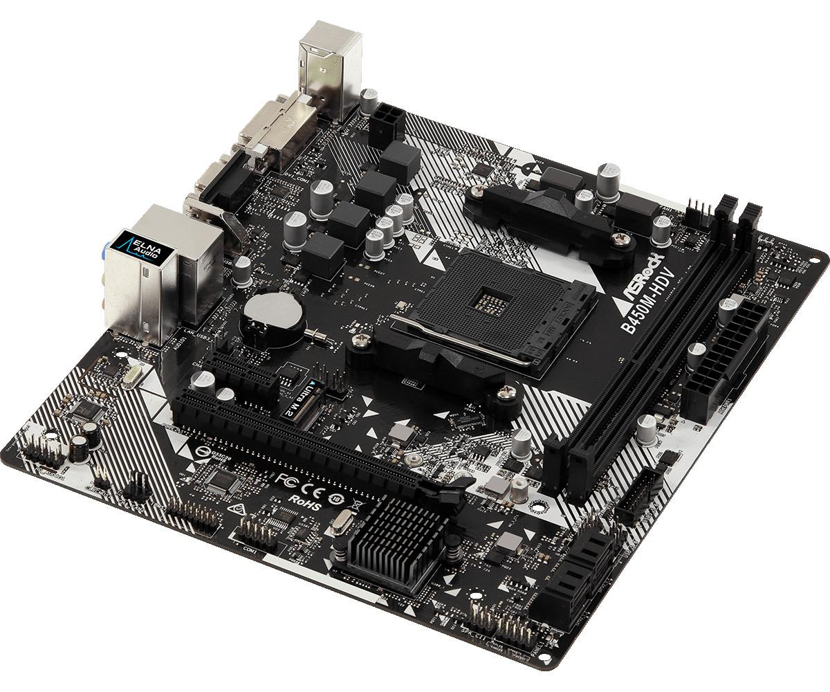MB ASROCK AMD B450M-HDV R4.0 - 1 | YEO
