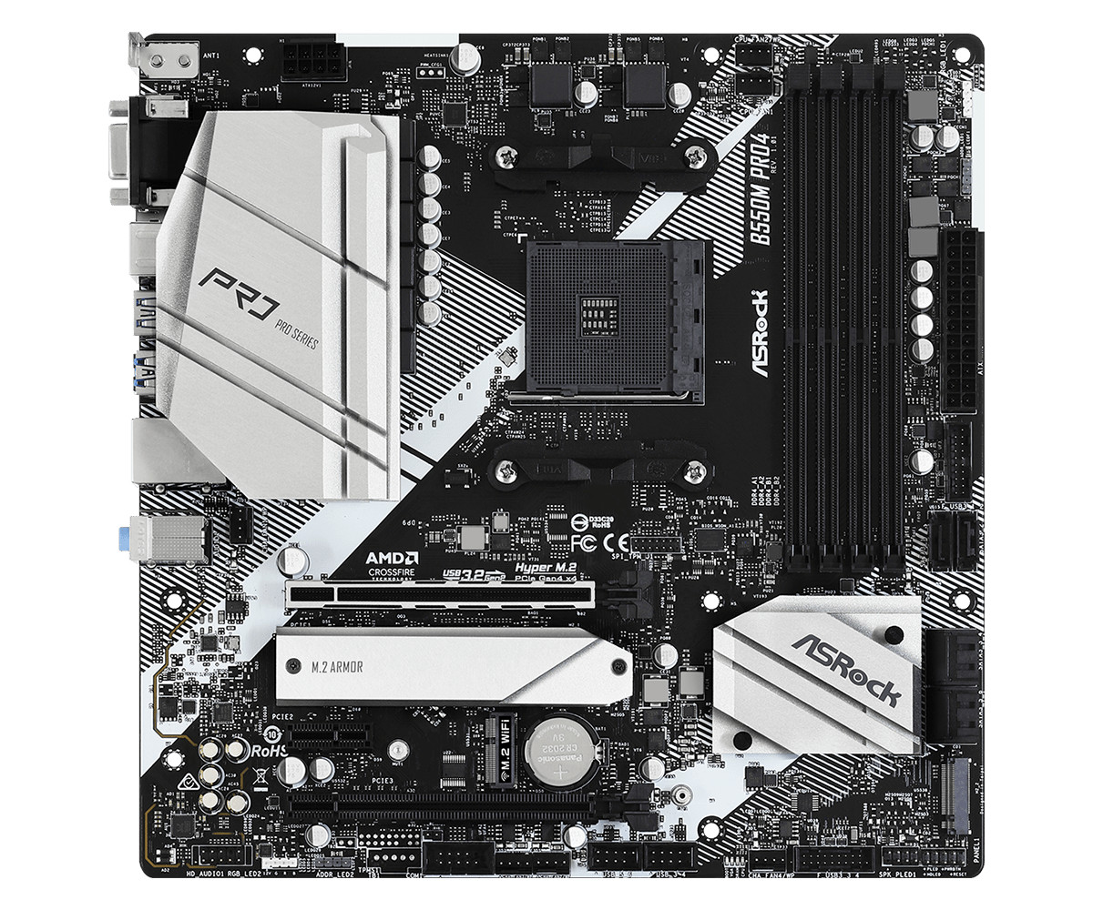 MB ASROCK B550M PRO4 AM4