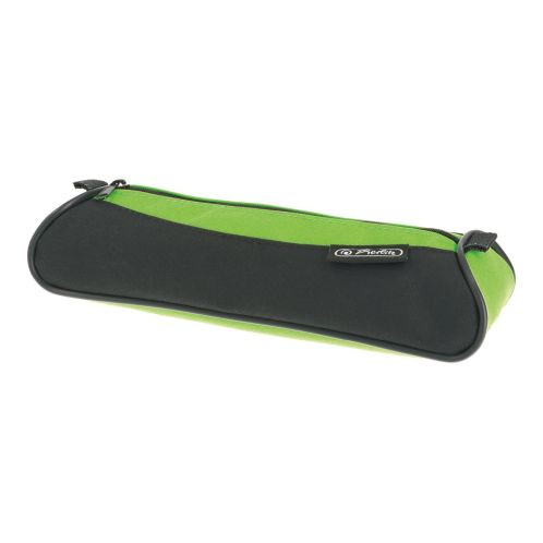 NECESSAIRE TRIUNGHIULAR, CULOARE GRI/VERDE