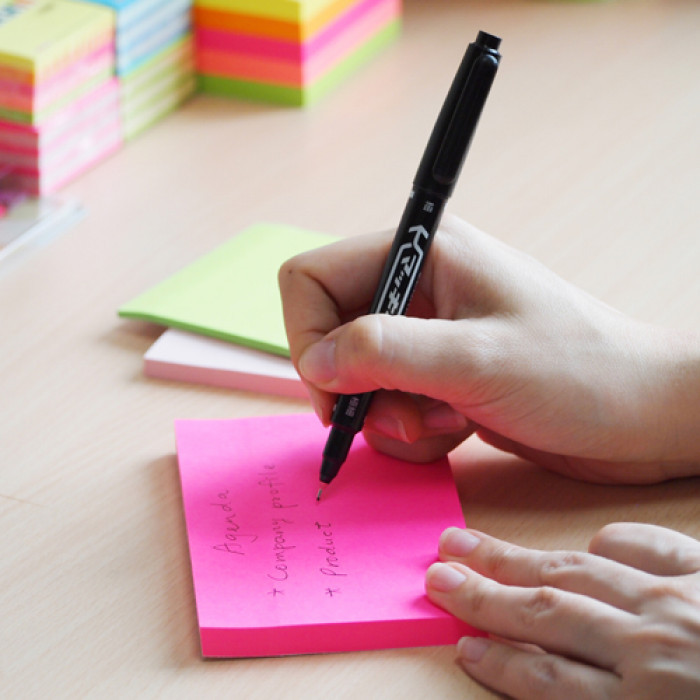 Notes autoadeziv, neon, Stick\'n. - 1 | YEO