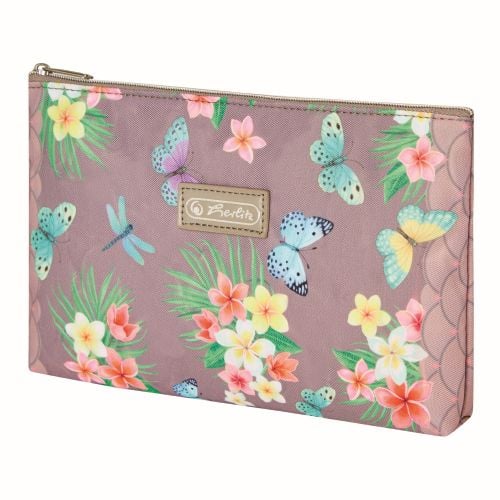 Penar neechipat fete, 1 fermoar, Dimensiuni 21x12cm, plat tip Etui, Motiv Ladylike Butterflies Herlitz