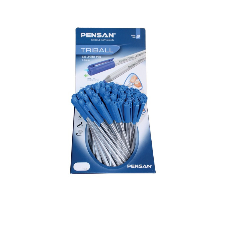 Pix fără mecanism Pensan Triball, 1 mm, albastru