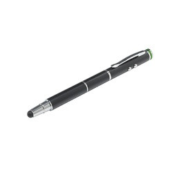 Pix Stylus, pentru touchscreen, lanternă LED, pointer laser roșu, 100 m, negru, LEITZ Complete 4 în 1