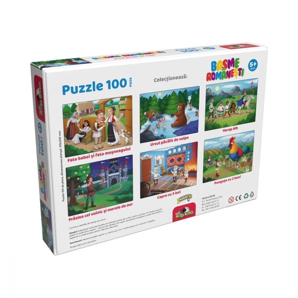 Puzzle 100 piese - Ursul pacalit de vulpe Noriel - 2 | YEO
