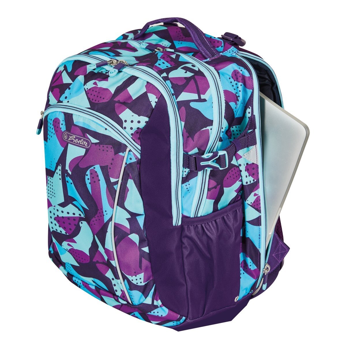 RUCSAC HERLITZ SCOALA PRIMARA ULTIMATE, MOTIV CAMOPURPLE - 3 | YEO