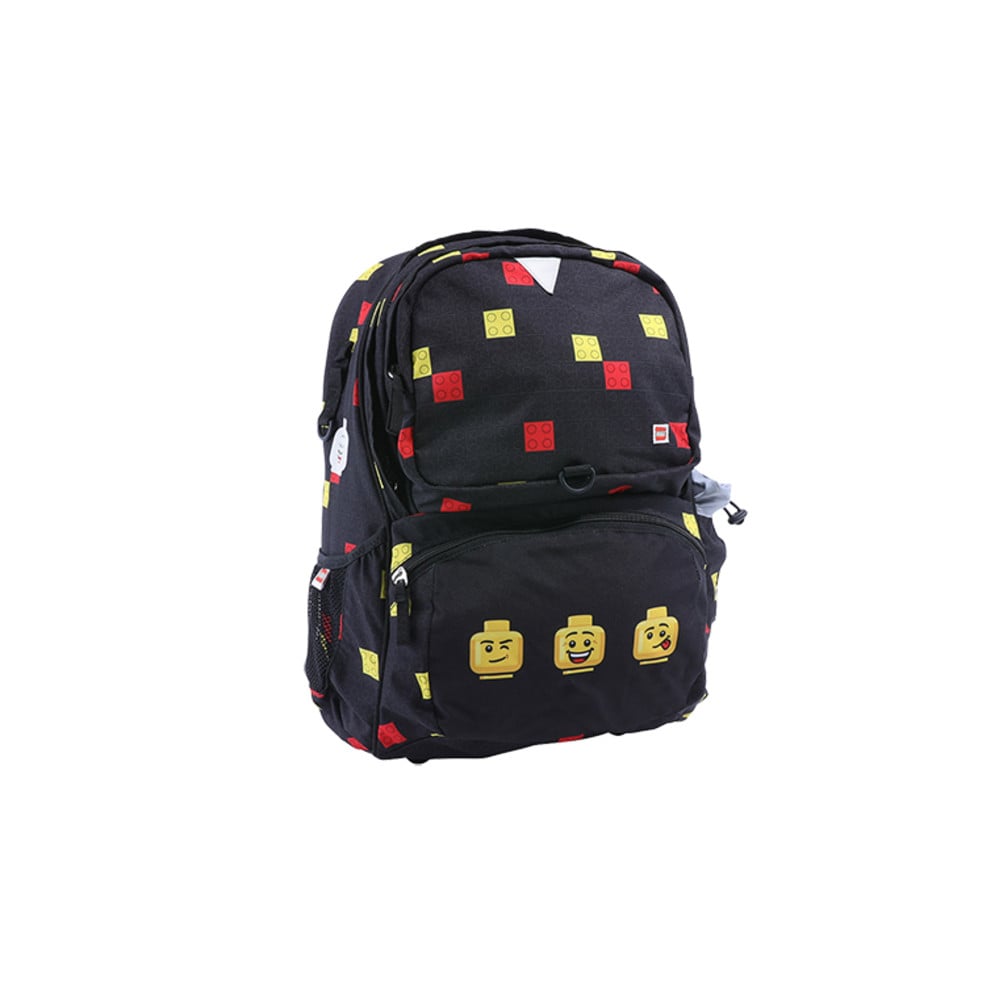 Rucsac scoala student Lego Core Line- design Faces/Black