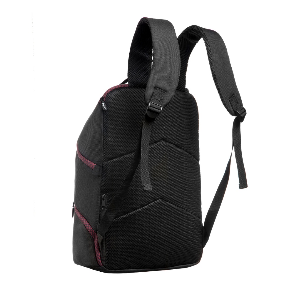 Rucsac ZIPIT Looper Premium - negru/bordeaux - 1 | YEO