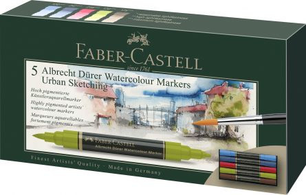 Set 5 markere solubile sketching Faber-castell A.durer