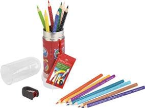 Set Cadou Racheta 15 creioane color grip+ascutitoare Faber Castell - 1 | YEO