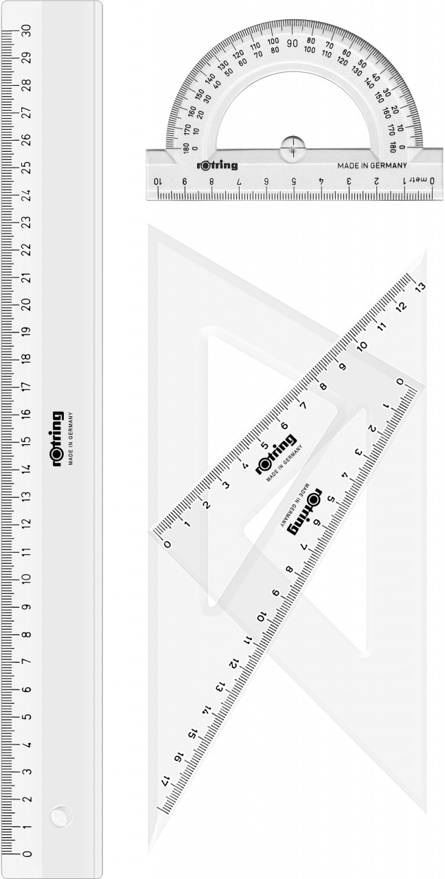 Set geometrie Rotring 4 piese - 1 | YEO