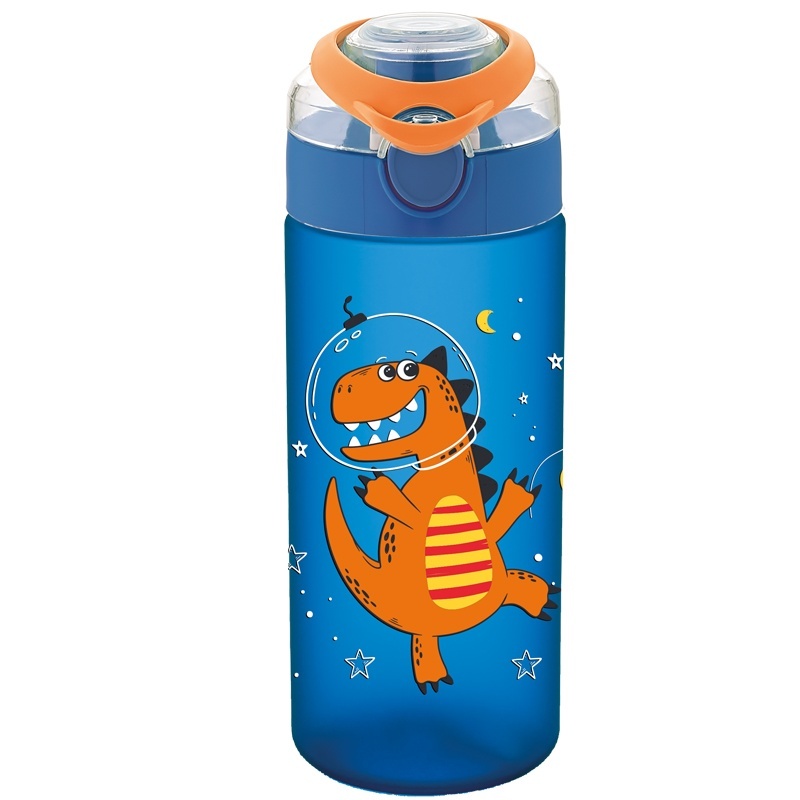 STICLA APA PT COPII TRITAN SOFT TOUCH 500ML CU DESCHIDERE AUTOMATA SI MANER TRANSPORT T-0108 NOKI