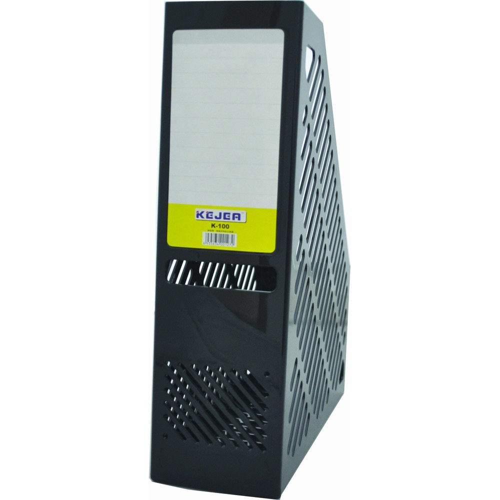 Suport vertical pentru dosare Kejea, plastic rezistent, 75mm - albastru - 2 | YEO